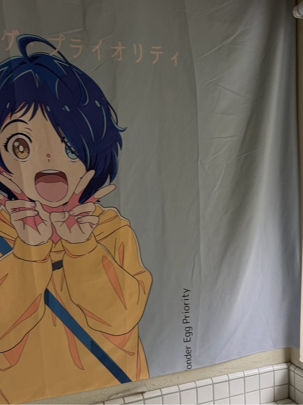 Wonder egg priority wall tapestry